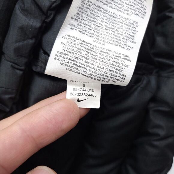 NIKE AeroLoft 3 in 1 Down Fill Parka Puffer Jacket Trench Coat Black Gorpcore - Picture 13 of 16